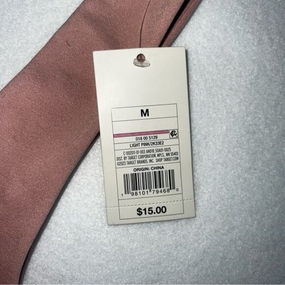 A New Day Women’s Scoop Neck Bodysuit Light Pink Size M Nylon Blend Stretch - Picture 3 of 6